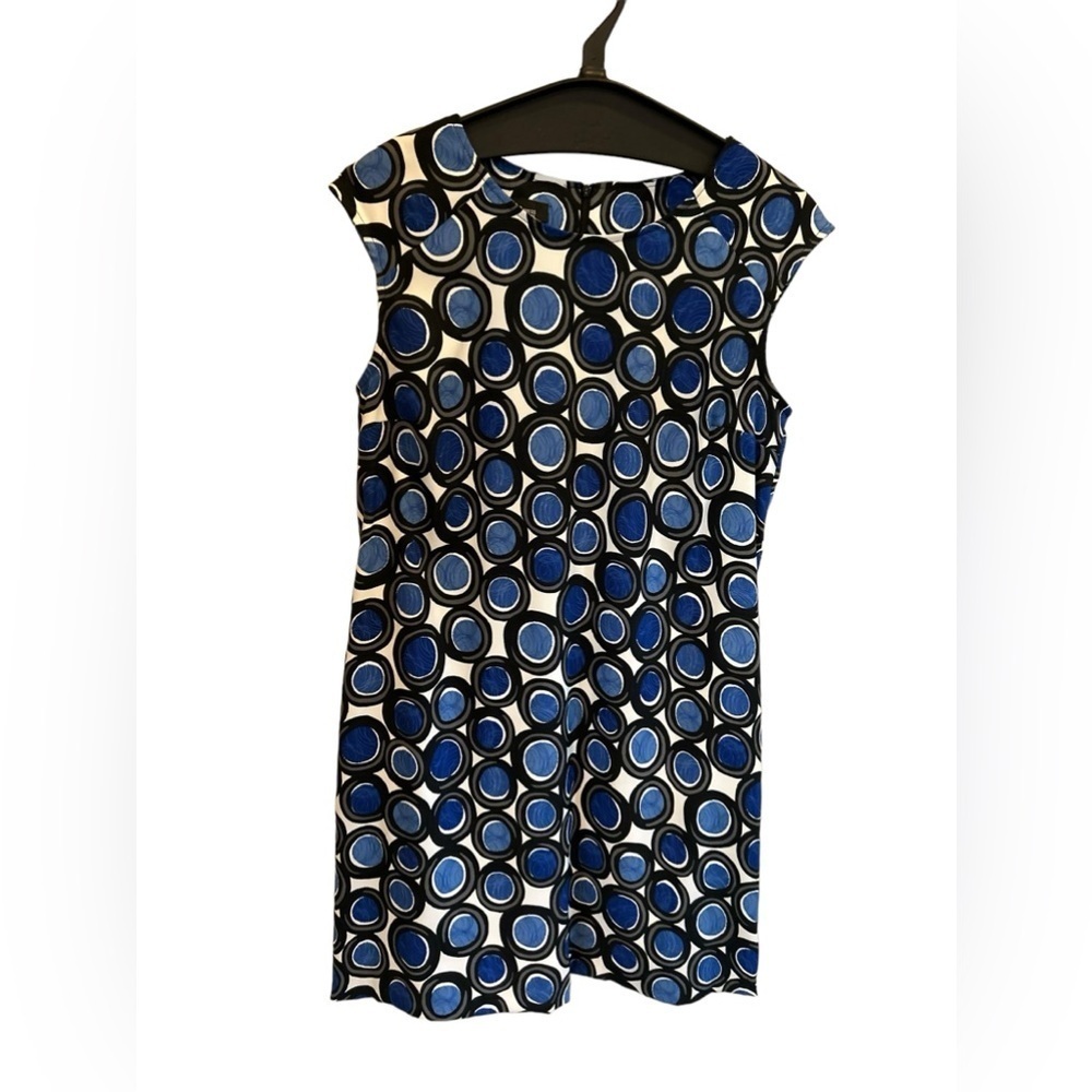 Women AB Studio size 14p sleeveless blues circle dress